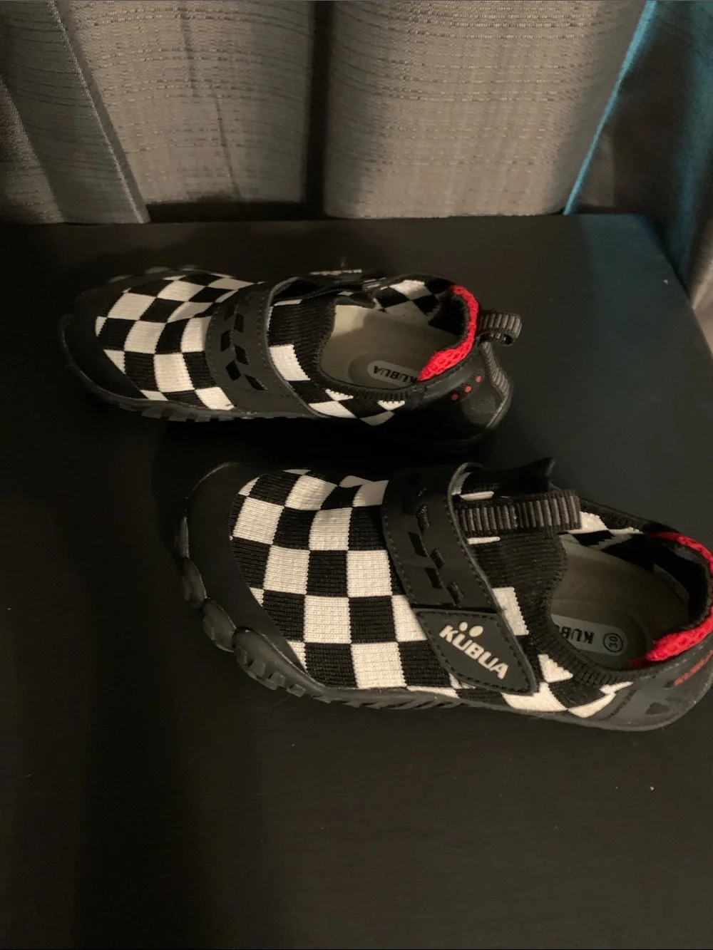 Kids' Black & White Check Water Shoes